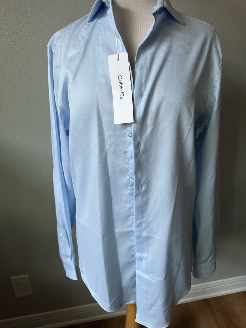 Calvin Klein Light Blue Button-Up Dress Shirt